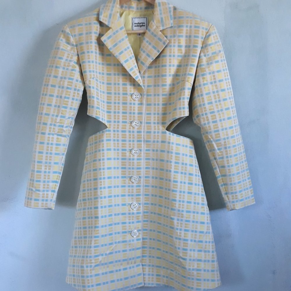 Autumn Adeigbo Bizzy Blazer Dress, Size 0 - Picture 2 of 8